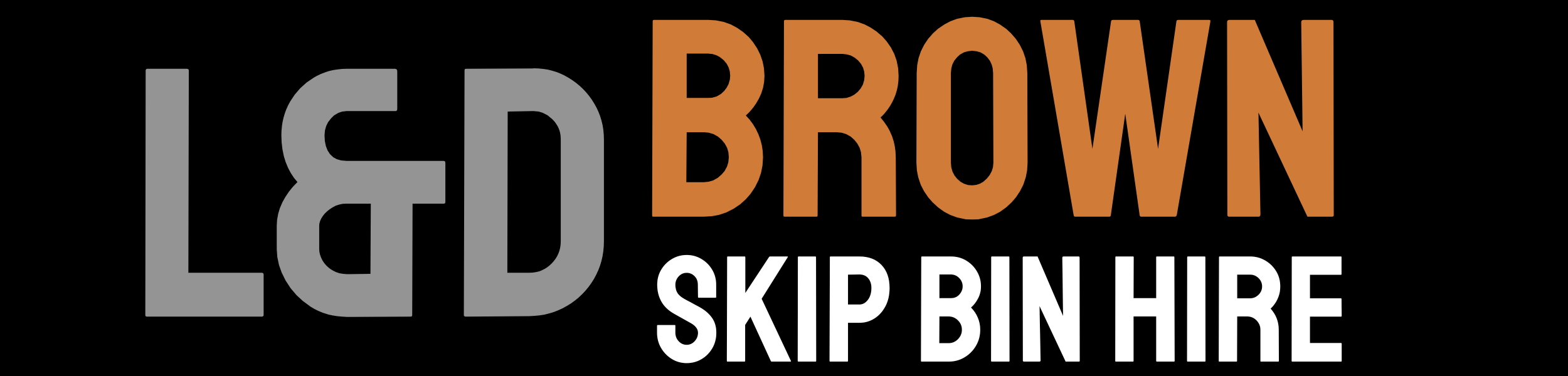 L&D Brown Skip Bin Hire