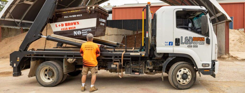 Man unloading a truck
